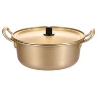 韩国泡面锅小煮锅韩式拉面锅家用方便面煮面锅电磁炉汤锅铝锅