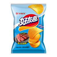 好丽友(ORION)【34元任选10件】呀土豆好友趣薯片薯条饼干软糖蛋糕派休闲小零食 【好友趣】多汁牛排味45g