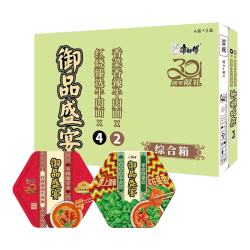 康师傅 方便面 御品盛宴 香菜香辣+红烧160*6盒 整箱装泡面 有肉臻喜欢