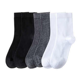 松山棉店 200针高密抗菌 男袜5双