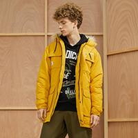 Dickies 可脱卸毛领男式长款连帽棉服 DK009551