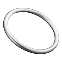 顺庆银楼 传承系列 B4101 简约万足银手镯 5.6cm 40g