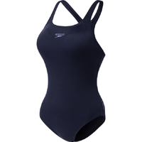 速比涛（Speedo）ECO环保系列游泳纯色防晒抗氯连体泳衣女 深蓝色 36 36(身高165-170cm,重58-64kg)