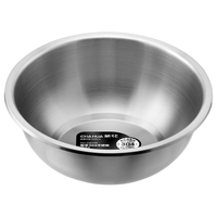 CHAHUA 茶花 304不锈钢厨房汤盆菜盆加厚食品级材质防摔洗菜盆面盆 20cm 304不锈钢盆20cm