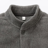 無印良品 MUJI(無印良品 )大童 抓绒 背心 儿童马甲男童女童 25年冬季 童装 CB1QGA5A 炭灰色 120 /60A