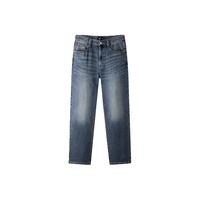 森马 森柔牛仔|牛仔裤男经典百搭长裤2026新春宽松直筒裤显高显瘦 牛仔中蓝88201 28