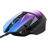 DEARMO 迪摩 F35 有线鼠标 6000DPI RGB 极光蓝