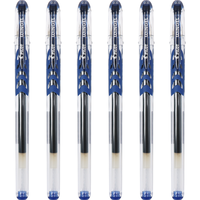 PILOT 百乐 BL-WG-5 拔帽中性笔 蓝黑色 0.5mm 6支装