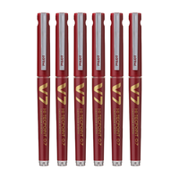 PILOT 百乐 BXC-V7 拔帽中性笔 红色 0.7mm 6支装