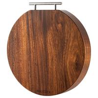 美厨（maxcook）黑金檀木砧板菜板 加厚天然整木实木案板36*36*2.5 圆形MCPJ4048 黑金檀整木圆形加大 36*36*2.5cm