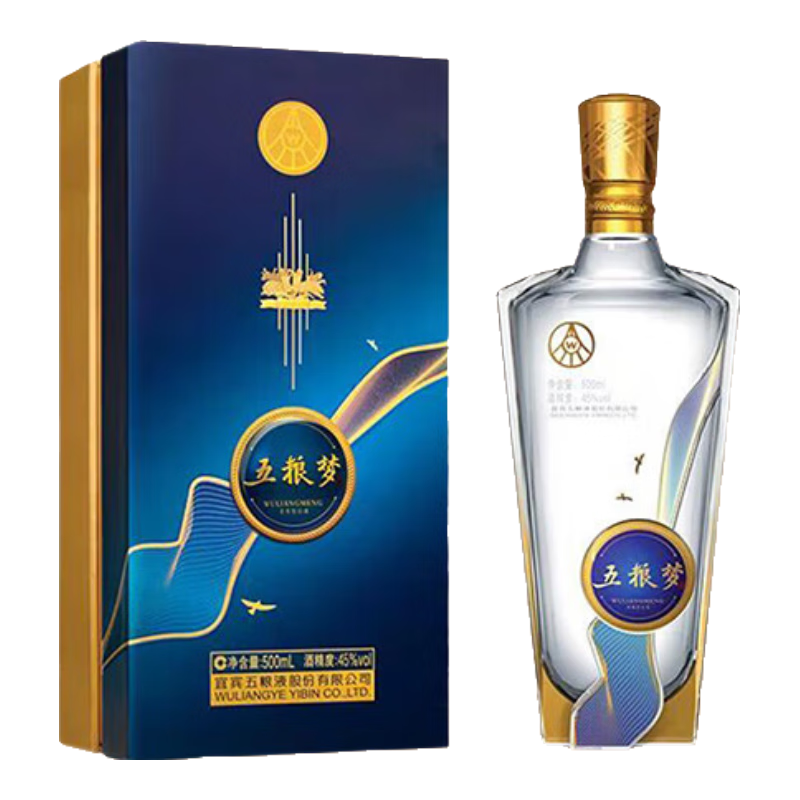WULIANGYE 五粮液五粮梦45%vol 浓香型白酒500ml 单瓶装【报价价格评测