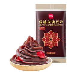 展艺 低糖玫瑰豆沙（无蔗糖）面包条头糕驴打滚蛋黄酥原料 500g