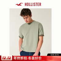 HOLLISTER 25夏季美式棉质圆领短袖T恤男装女装KI324-5252 鼠尾草色 L (180/108A)