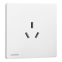 SIEMENS 西门子 灵蕴系列 5UB12433NC01 86型墙壁插座 三孔款 16A 辰曦白