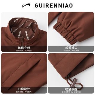 贵人鸟 男士两面穿立领运动夹克