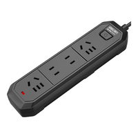 deli 得力 18334(02) 新国标多孔插排 二位两孔+二位五孔 2m