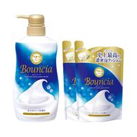 COW STYLE 牛乳石硷 Bouncia系列 美肤沐浴乳 淡雅花香 750ml+补充装400ml*2