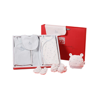 gb 好孩子 新生儿宝宝满月礼盒夏宝宝内衣套装送礼儿童节礼物 10件套浅蓝066