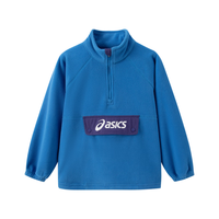 asics/亚瑟士童装中大童中性款长袖卫衣T恤2024时尚摇粒绒卫衣T恤 1406蓝色 130cm