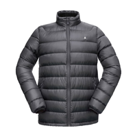 君羽户外羽绒服男800蓬白鹅绒轻便中厚保暖时尚立领鹅绒服 D52081 深灰色 S（120斤以下）