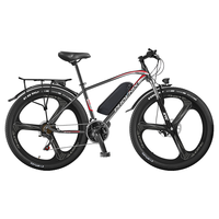 PHOENIX 凤凰 X1 电动自行车 36V10Ah锂电池 黑红 21速 一体轮