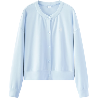  Semir/森马 拼接条纹 女士夹克  粉蓝80081 XS