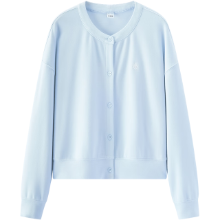 Semir/森马 拼接条纹 女士夹克  粉蓝80081 XS