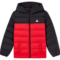 匹克(PEAK)儿童轻薄羽绒服2025冬季保暖羽绒服拼色潮流防风耐磨 中国红 130