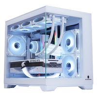 玩嘉WJCOOLMAN 孤勇者白(无A柱)+棱镜RGB六风扇套装 海景房机箱台式电脑主机箱 M-ATX主板/360水冷/4090显卡 孤勇者白(无A柱)+棱镜六风扇