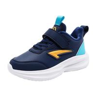 七波辉（7-PE）男童运动鞋2025秋冬新款皮面防水中大童加绒二棉男孩轻便儿童鞋子