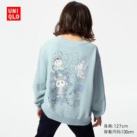 优衣库童装女童亲子UT泡泡玛特卫衣长袖运动衫483649 52 翠绿色 160