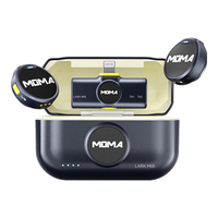 猛玛 Lark Mix 一拖二无线领夹麦克风猛犸手机直播vlog户外采访微小型纽扣收音麦Lightning版黑色