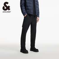JACK&JONES 杰克·琼斯（JACK&JONES）男装商务休闲长裤子简约百搭男裤合集 黑色224414010 32 175