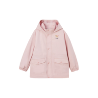 PawinPaw卡通小熊童装2024年秋冬男女童派克风衣外套帅气 Pink粉红色/25 120cm
