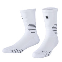 移动端：卡尔美 篮球袜男夏季专业实战精英毛巾底蓝旗袜子运动缓震