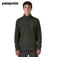 Patagonia 男士保暖立领套头拉链抓绒衣Micro D Pullover 26176 TPGN L