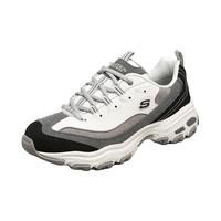 斯凯奇（Skechers）奶茶熊男鞋老爹鞋百搭休闲熊猫鞋男轻便 黑色/灰色/BKGY 42