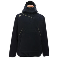 迪桑特 抓绒外套运动服卫衣 防风保暖连帽衫 秋冬DBX-2360C BLK L