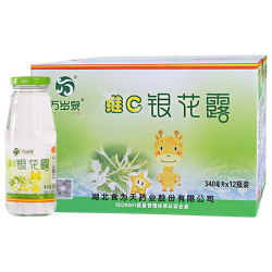 食为天 维c金银花露低糖饮料340ml*12瓶凉茶饮料儿童植物清清宝饮品整箱