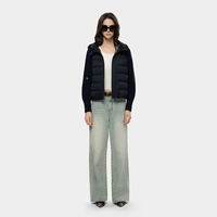 PINKO【圣诞】女士保暖百搭简约短款轻薄日常连帽短款羽绒服外套 白色 S