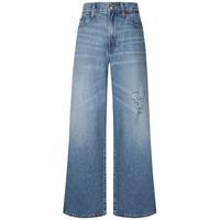 Calvin KleinJeans25早秋女士美式潮流复古风ck纯棉破洞宽松阔腿牛仔裤 26