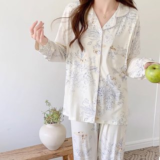 邦帛世月子服秋冬季产后哺乳睡衣和服喂奶家居服套装透气 月子服【蝴蝶开衫】 XL码(130-150斤)