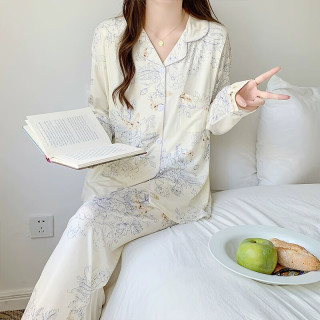 邦帛世月子服秋冬季产后哺乳睡衣和服喂奶家居服套装透气 月子服【蝴蝶开衫】 XL码(130-150斤)