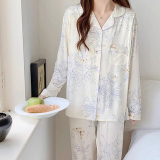 邦帛世月子服秋冬季产后哺乳睡衣和服喂奶家居服套装透气 月子服【蝴蝶开衫】 XL码(130-150斤)