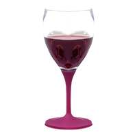 joie便携红酒杯可折叠高脚杯塑料防摔户外露营旅行香槟葡萄酒杯