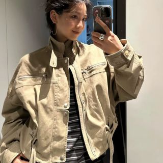 复古立领工装外套男女秋季设计感独特超好看宽松短款夹克上衣