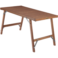 挪客户外 IGT百变框架组合桌 便携户外露营野营烧烤小桌子 可拆卸木桌 柚木色
