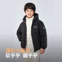 波司登 儿童羽绒服 抗菌加厚 连帽短款 黑色 170/88A