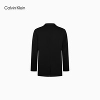 Calvin Klein高级成衣系列春秋男士羊毛混纺ck商务正装休闲绅士风西装西服外套  BAE-太空黑 M
