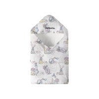 DOMIAMIA 婴儿包被新生儿抱被防惊跳襁褓宝宝小被子豆豆绒包单抱毯